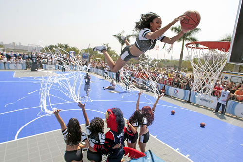 As 'Brooklynettes' deram um show a parte durante todo o fim de semana. (Crédito: Gaspar Nóbrega)