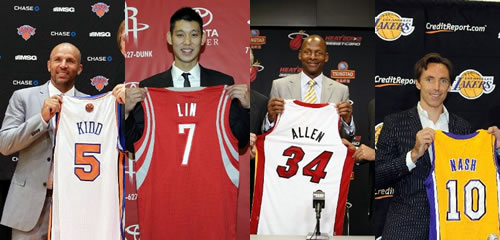 Jason Kidd, Jeremy Lin, Ray Allen e Steve Nash são alguns dos jogadores trocados que enfrentarão suas ex-equipes nesta temporada.